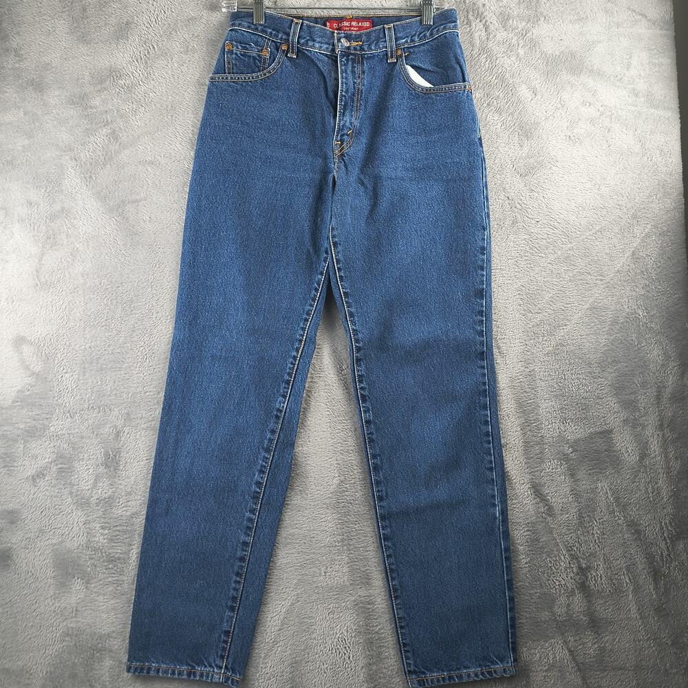 Vtg Y2k Levis 550 Mom Jeans Women 8 MIS L Classic Relaxed Tapered Denim Western